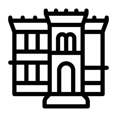 Bina. Web simgesi basit tasarım