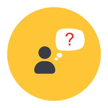 Soru işareti vektör illüstrasyonu