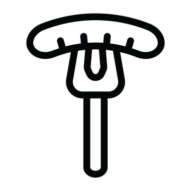 sosis simgesi basit illüstrasyon