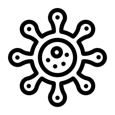 Bir kar tanesi simgesinin vektör çizimi