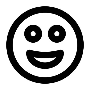 Gülümse. Web simgesi basit tasarım