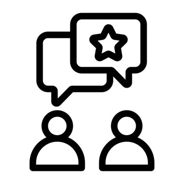 Sohbet simgesi vektör illüstrasyonu