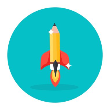 kalem simgesi vektör illüstrasyonu