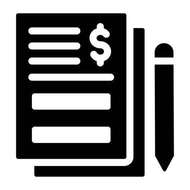 Belge. Web simgesi basit illüstrasyon