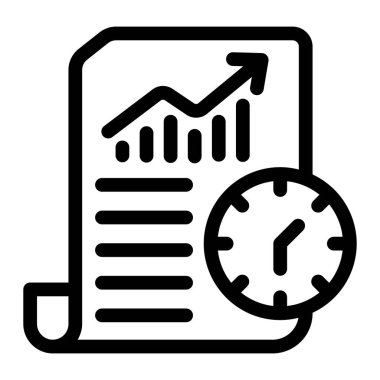 Analizler. Web simgesi basit illüstrasyon