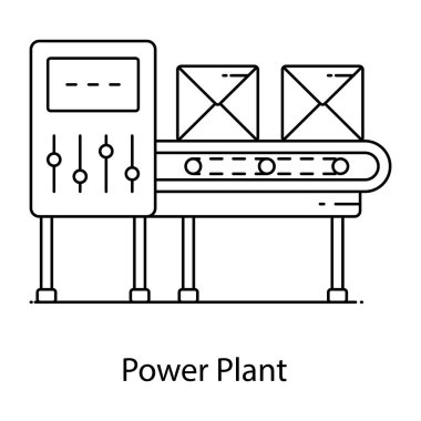 Bir sürü insanla birlikte bir bankın çizgi simgesi