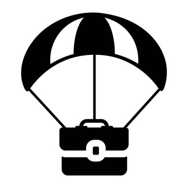 hava balonu ve uçak vektör çizimi içeren seyahat çantası