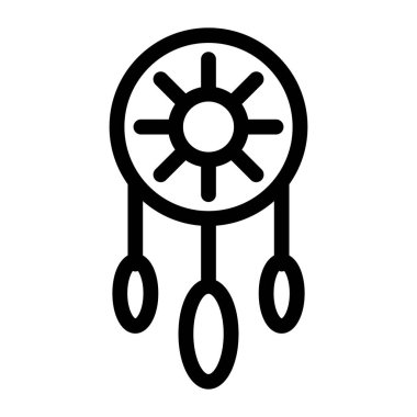 saç simgesi vektör illüstrasyonu