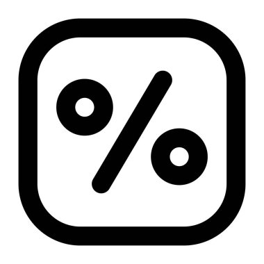 yüzde indirim simgesi, vektör illüstrasyonu