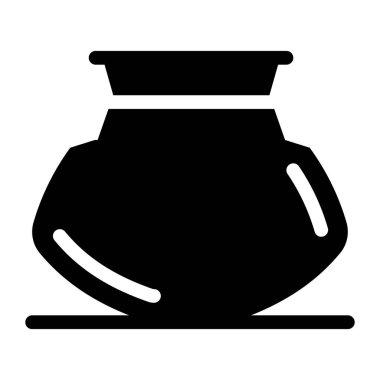 Kahve demliği ikonu. Web için çaydanlık vektör simgelerinin düz çizimi