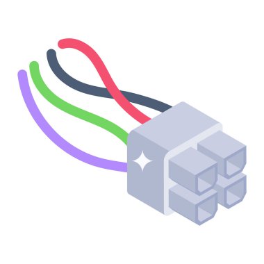  kablo ağ simgesi basit tasarım 