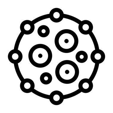 atom. Web simgesi basit illüstrasyon