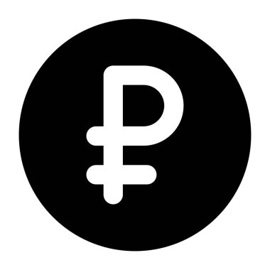 ruouble işareti web simgesi basit tasarım 