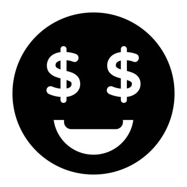 Dolar işaretleriyle gülümse.