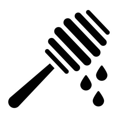 Bal Dipper ikonu. Web için bitki vektör simgelerini yıkamanın basit bir gösterimi