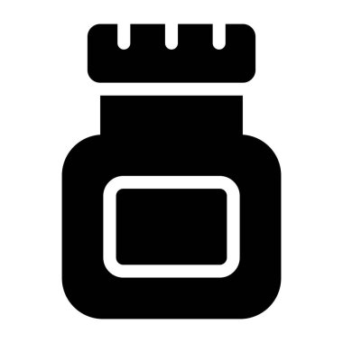 İlaç şişesi vektör simgesi