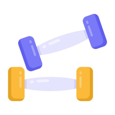 Spor malzemeleri ikonu. Beyaz arkaplanda izole edilmiş web tasarımı için fitness jimnastik vektör simgeleri izometriği