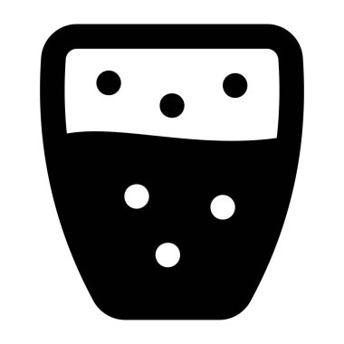 zar. Web simgesi basit illüstrasyon