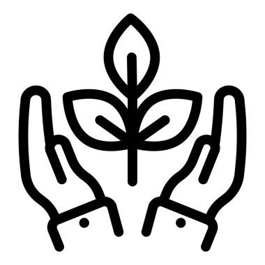 bitki ağ simgesi, vektör illüstrasyonu