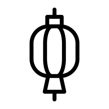 Çince fener ikonu vektör illüstrasyonu