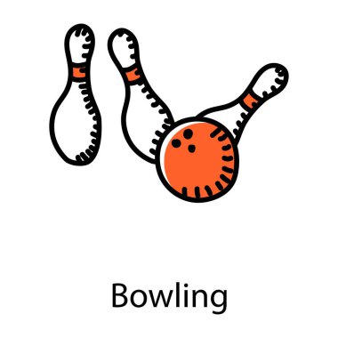 Bowling topu ikonu. beyaz arkaplanda izole edilmiş web tasarımı için bilardo basketbol vektör simgeleri çizgi filmi