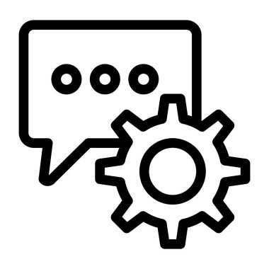 Konuş. Web simgesi basit illüstrasyon