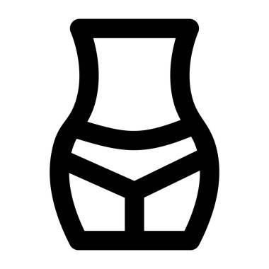 Kadın. Web simgesi basit illüstrasyon