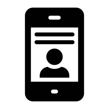 cep telefonu simgesi. vektör illüstrasyonu