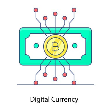 Bitcoin vektör resimleme tasarımı