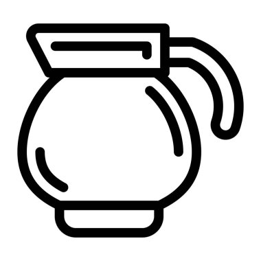 Kahve demliği. Basit tasarım