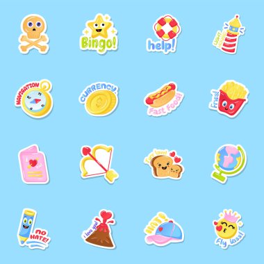 Web tasarımı için vektör simgeleri kümesi 