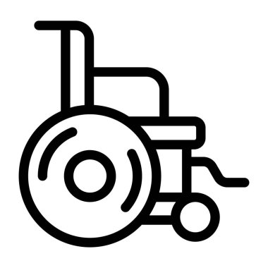 Tekerlekli. Web simgesi basit illüstrasyon