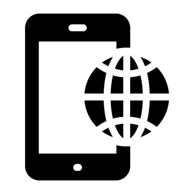 Akıllı telefon vektör illüstrasyon tasarımlı cep telefonu