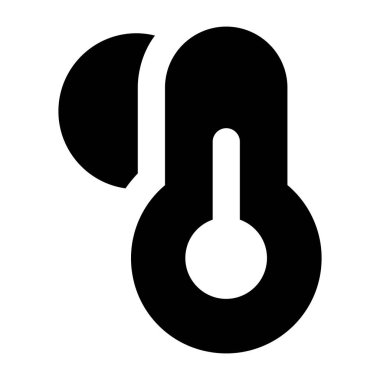 termometre simgesi vektör illüstrasyonu