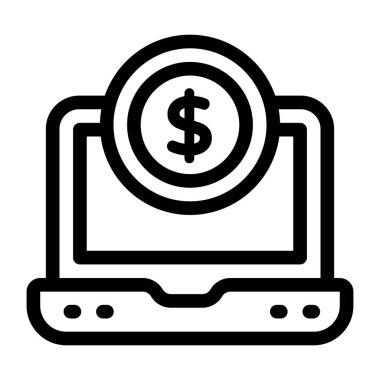 veri analiz çizgisi vektör renkli simge 