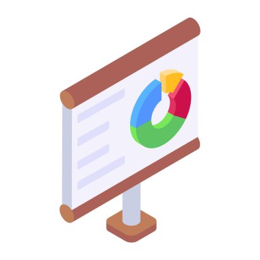 iş analitiği grafik simgesi vektör illüstrasyon grafik tasarımı