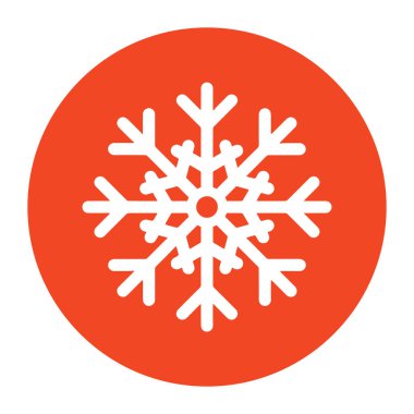 Kar Tanesi ikonu. vektör illüstrasyonu