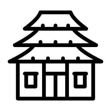 Ev. Web simgesi basit illüstrasyon