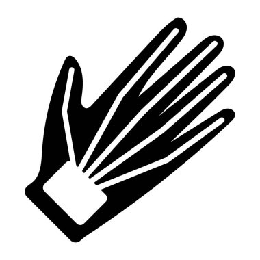 Bir fırça ikonunu tutan el. vektör illüstrasyonu