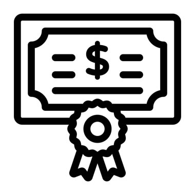 Sertifika. Web simgesi basit illüstrasyon