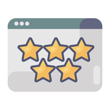 İnternet sitesi. Web simgesi basit illüstrasyon