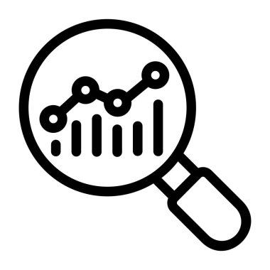 Analizler. Web simgesi basit tasarım