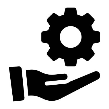 Ayarlar. Web simgesi basit illüstrasyon