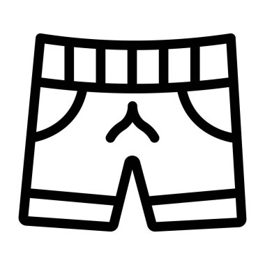 Şort. Web simgesi basit illüstrasyon