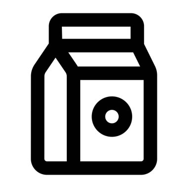 süt kavanozu vektör simgesi