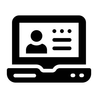 Çevrimiçi eğitim vektörü simgesi modern basit satır ve sembol