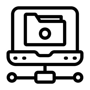 seo ve optimizasyon çizgisi vektör simgesi.