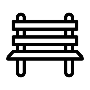 Yedek kulübesi Web simgesi basit illüstrasyon