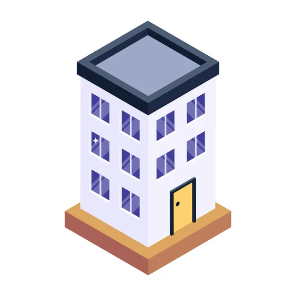 Budovy Webová Ikona Jednoduchá Ilustrace — Stockový vektor
