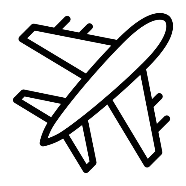 Avion Icône Web Illustration Simple — Image vectorielle